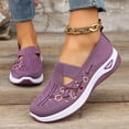 thumbnail image 2 of Orthopedic Walking Shoes for Women 2026 Breathable Soft Non Slip Sneaker Lightweight Arch Support Wide Athletic Slip on Shoes Purple Size 8.5, 2 of 6