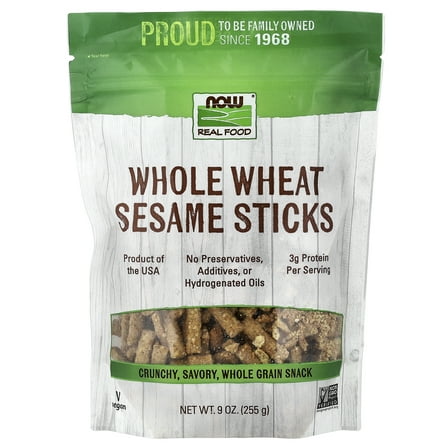 NOW Foods Sesame Sticks Salted 9 oz
