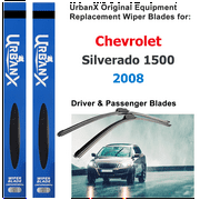 UrbanX 2-IN-1 All Seasons Water Repellency Original Equipment Replacement Wiper Blades For 2008 Chevrolet Silverado 1500 22" And 22" Driver And Passenger Side (Pack of 2)