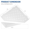 thumbnail image 2 of lives 2 Pack Corner Shower Shelves-Brushed Square-Diamond-shaped, 2 of 8