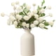 thumbnail image 1 of Crisantemo Artificial + Hojas de Eucalipto, Pompones Artificiales Realistas, para Arreglo Floral, Decoración de Hogar (Blanco), 1 of 4