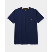 CAT Men's Label Pocket Short Sleeve T-Shirt, Detroit Blue, X-Large
