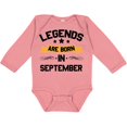 thumbnail image 3 of Inktastic Legends Are Born in September Boys or Girls Long Sleeve Baby Bodysuit, 3 of 5