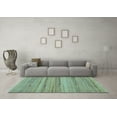 thumbnail image 3 of Ahgly Company Indoor Rectangle Abstract Light Blue Modern Area Rugs, 6' x 9', 3 of 4