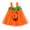 Orange, variant on Toddler Girls Halloween Pumpkin Print Mesh Dress Sleeveless Tutu Party Princess Outfit