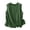 Green, variant on Mwjwdo Women's Ruffle Crew Neck Oversized Linen Blend Cardigan Vest, Vertical Button Placket, Light Airy Outer for Garden Picnics Red L