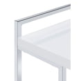 thumbnail image 6 of Dani Rectangular C-Shaped Sofa Side Table White High Gloss, 6 of 8