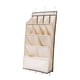 thumbnail image 1 of Zapatero de puerta para dormitorio, soporte para zapatos colgante de tela Oxford, plegable, para colocar sobre la puerta Beige 11 rejillas, 1 of 9