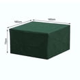thumbnail image 2 of Housse de Mobilier de Jardin Imperméable et Anti-Neige 210D Verte, 2 of 6