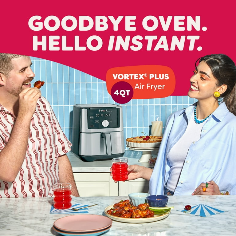 Instant Pot Vortex Plus Air Fryer, 4-Quart, Stainless Steel, 6-in