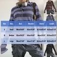 thumbnail image 3 of Womens Teen Girls Striped Long Sleeve Tops 2026 Trendy Color Block Crew Neck Oversized Tops Loose Pullover y2K Shirt, 3 of 8