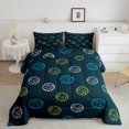 thumbnail image 2 of Feelyou Green Volleyball Print Bedding Comforter Set, Ball Sports Lover Twin Comforter Sets, Teens Kids Boys Girls Reversible Bedding Set, Ultra Soft Bedroom Decor, 2pcs, 2 of 8