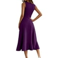 thumbnail image 4 of LISTHA Women's Cocktail Dresses 2025 Wedding Guest Dresses Casual Cocktail Formal Sundress Dark Purple M, 4 of 4