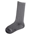 thumbnail image 3 of Hpapadks Toddler Socks School Solid Color Knee High Warm Comfortable Stockings Socks Grey 5-7 Years, 3 of 5