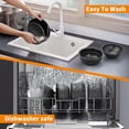 thumbnail image 6 of Microwave Ramen Bowl,Happon 40oz Ramen Bowl Set,Ramen Noodle Cooker with Lid and Handle,Ramen Noodles Bowl with Spoon and Fork for Home Office Dorm Room College (Black), 6 of 7