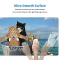 thumbnail image 5 of Balery Two Brave Cats Are Floating On The Sea Iceberg Mouse Pad ,15.8x29.5 In Large Gaming Mouse Pad Desk Mat Long Non-Slip Rubber Stitched Edges,Waterproof Mousepad Desk Mat For Gamer Office Home, 5 of 9