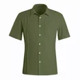 thumbnail image 2 of Camisa Strech Cuello Mao Lino Hombre Casual Manga Corto Slim, 2 of 6