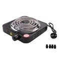 thumbnail image 3 of Estufa EléCtrica de un Solo Quemador, Compacta y PortáTil, Placa Calefactora de Temperatura Ajustable, 1500 W, Enchufe Europeo Negro y Acero Inoxidable, 3 of 5