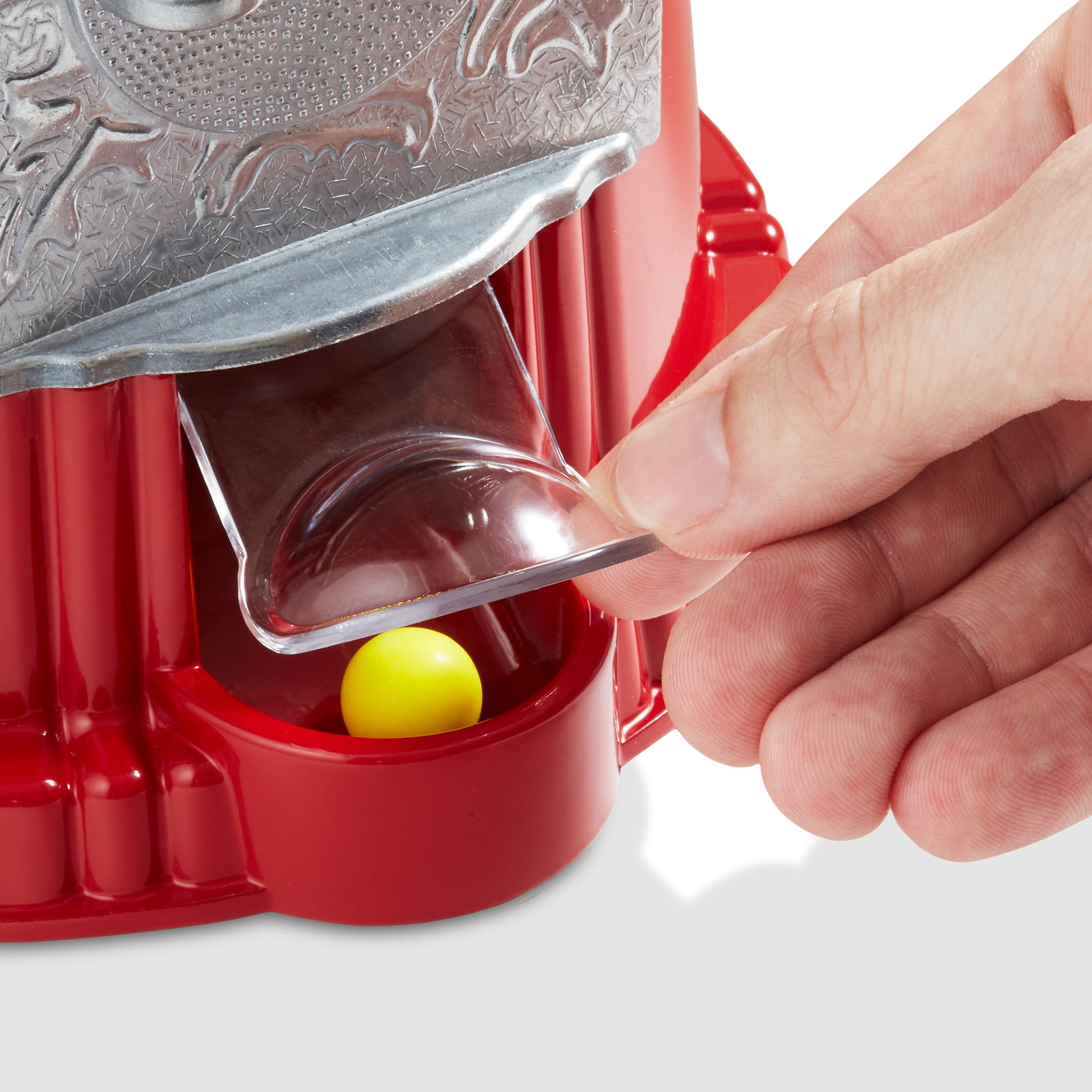 Olde Midway 12" Gumball Machine with Coin Bank - Red, Antique-Style Bubble Gum Candy Dispenser