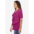 thumbnail image 3 of Woman Within Plus Size Ruffle Tee, 3 of 6