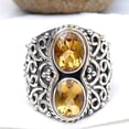 thumbnail image 2 of Natural Citrine Ring, 925 Sterling Silver Ring, Designer Ring, Handmade Jewelry, Statement Ring, Boho Jewelry, Dainty Ring, Gift For Husband, 2 of 4