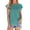 V213 Green, variant on Womens T Shirts Crew Neck Short Sleeve Solid Color Blouse Summer Breathable Fashion Dailywear Ladies Tees Size L Bronze
