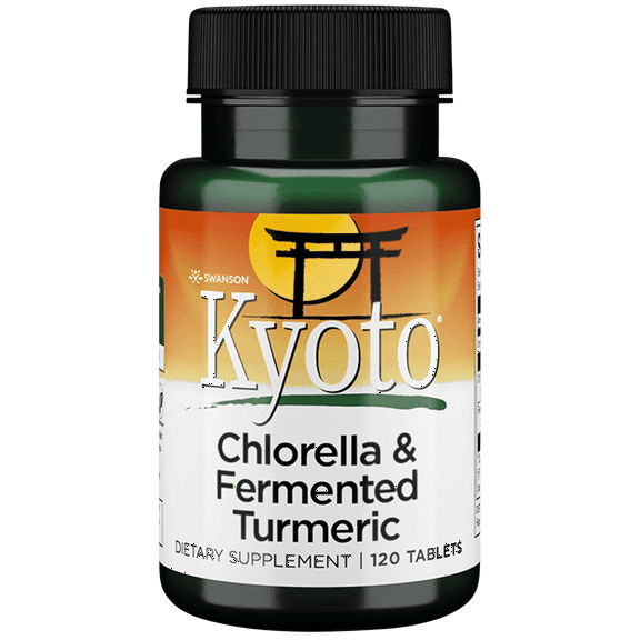 Swanson Chlorella and Fermented Turmeric 120 Tablets