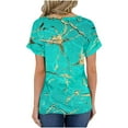 thumbnail image 3 of Birdeem Blouses d'Été Décontractées pour Femmes à Manches Courtes Col en V avec Poche, 3 of 6