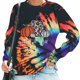 thumbnail image 2 of Sudadera para mujer Otoño Sudaderas Moda Impreso Camiseta suelta Blusa de manga larga Cuello redondo Tops casuales Odeerbi ODB-5, 2 of 5
