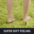 thumbnail image 2 of TWINNIS Fluffy Rug Carpets Soft Shaggy Area Rug Indoor Floor Rugs for Kids Room Comfy Cute Nursery Rug 4' x 5.3', Green, 2 of 8