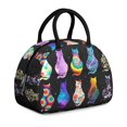 thumbnail image 1 of Sweet Cat Lunch Bag – Adorable Pattern for Funny and Loving Cat Enthusiasts, 1 of 4