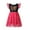 Red, variant on Bellafa Little Girls Sequin Tulle Dresses Princess Flutter Sleeve Tutu Dress For 2-8Y Toddler Girl Casual Party Dress