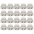 thumbnail image 1 of Unique Bargains 20Pack Alloy Spring Cord Lock Ends Toggle for Shoelaces Silver Tone 15x13.5mm, 1 of 5