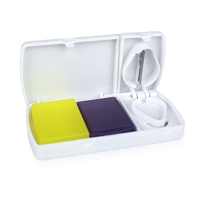 Bewildely Divisor de caja de pastillas portátil de plástico PP para el hogar, organizador de tabletas para acampar, contenedor sellado de gran Type3 NO3