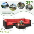 Devoko 7 Pieces Outdoor Sectional Sofa Patio Furniture Sets Manual