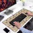thumbnail image 2 of Long Mouse Pads for Desk,Brown Dog Paw Footprint Bone Desk Mats on Top Of Desks, Desk Mouse Pad Extra Large with 3mm Non-Slip Base and Stitched Edge for Gaming,Office,Work,Home 31.5"x15.7", 2 of 6