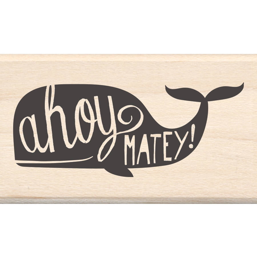 Inkadinkado Mounted Rubber Stamp 1.75'X3'-Ahoy Matey