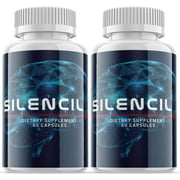 (2 Pack) Silencil for Tinnitus Supplement Pills, White Color and One Size - 120 Capsules
