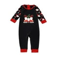 thumbnail image 2 of Penkiiy Family Christmas Pjs Matching Sets Reindeer and Snowflake Patterned Sleepwear Xmas PJS Set for Couples and Kids Black 18-24 Months, 2 of 4