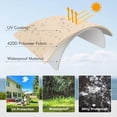 thumbnail image 3 of Cantilever Umbrella Covers - Outdoor Offset Umbrella Cover for 7ft to 12ft Square Parasol Banana Umbrellas, UV Protection Waterproof Oxford Fabric Folding Rod, Black, 3 of 6