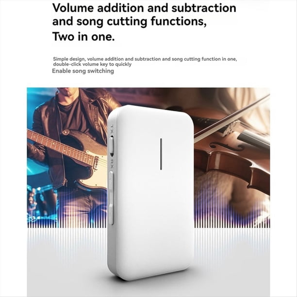 Receptor y Transmisor Bluetooth 5.3 2 en 1, Adaptador Auxiliar para Coche, Ordenador de Escritorio, Altavoz Antiguo, Amplificador, Convertidor