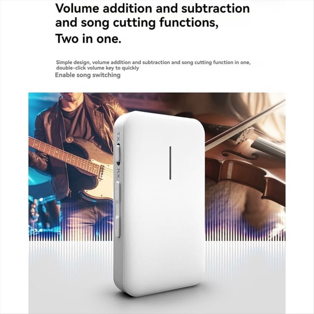 Receptor y Transmisor Bluetooth 5.3 2 en 1, Adaptador Auxiliar para Coche, Ordenador de Escritorio, Altavoz Antiguo, Amplificador, Convertidor