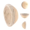 thumbnail image 3 of EIMELI Bread Dough fermentation Bowl Shape Natural Rattan Basket With Removable Lining  10 Size - Oval 28*14*8cm, 3 of 6