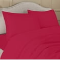 thumbnail image 3 of 100% Egyptian Cotton 3 Pcs Duvet Set Solid (Hot Pink,OverSize King), 3 of 6