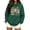 Dark Green, variant on Arlun Ocean Creatures Graphic Hoodies for Womens Y2k Cute Animal Print Drawstring Hooded Sweatshirts for Girls Fashion Cozy Drop Shoulder Long Sleeve Pullovers White XL