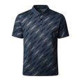 thumbnail image 7 of TKKCS Mens Striped Print Polo Shirt- Breathable Casual Business Lightweight Moisture-Wicking Short Sleeve Polos Gray Size 4XL, 7 of 7