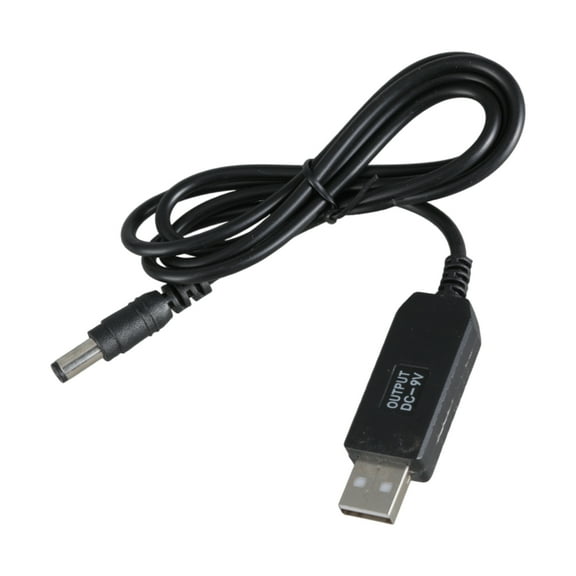 Necvior USB A to DC5.5x2.1mm 5V to 9V Step up Power Cable for Bluetooth-compatible Speakers and USB Light 100cm/39.37inch