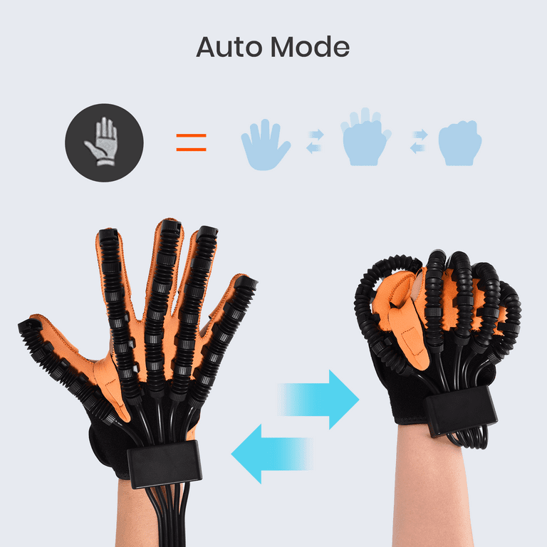  YEUNTANH Finger And Hand Function Rehabilitation Trainer Robots  Rehab Gloves Children Recovery Exercise Gifts Equipment For Dementia  Arthritis Stroke Hemiplegia Patient (Left hand-Size L) : Health & Household