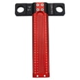 thumbnail image 1 of Yeacher T6 Woodworking T Type Ruler Aluminium Alloy Metal Ruler Utility Drafting Tools Architectural Drawing Ruler Hole Draw Line Parallel Vertical Line Drawing, 1 of 8