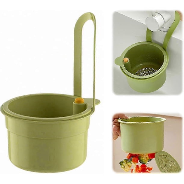 Sink Strainer, Snap Button Sink Strainer Tap Hanging, Without Smudging Hands, Removable Silicone Sink Strainer for Washing for Kitchen Sinks